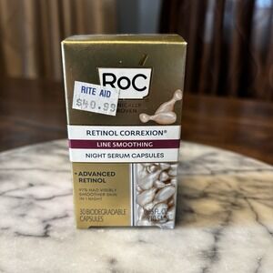 NEW! RoC Retinol Correxion Line Smoothing Night Serum‎ Capsules 0.35oz./10.5ml
